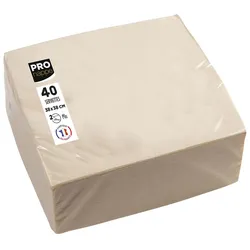 PROnappe Servietten 38,0 x 38,0 cm 2-lagig creme