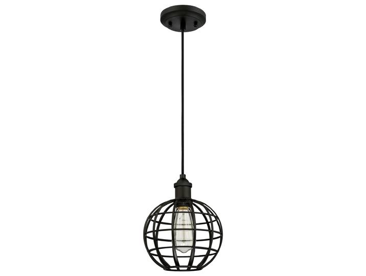 Pendelleuchte Kugel Käfig mattschwarz mit 1 Lichtquelle