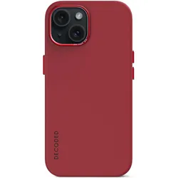 Decoded Antimikrobiell, Silikon Series (Apple iPhone 15 Plus), Smartphone Hülle, Rot