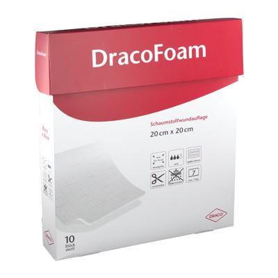 Dracofoam Schaumstoff Wundauflage 20x20 cm 10 St Verband