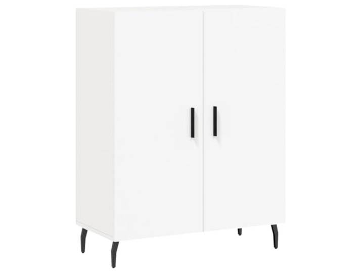 LKJephalotrope Sideboard Weiß 69,5x34x90 cm Kommode mit Metallfüßen Vielseitiger Beistellschrank für Wohnzimmer und Schlafzimmer mit stabiler Oberplatte für Dekoration und Zimmerpflanzen.