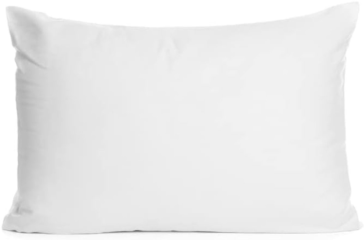 Katoenen Kussensloop Rechthoekig Wit 45x125 cm - Hypoallergeen en Ademend