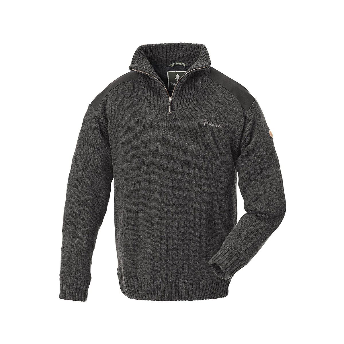 Pinewood Hurricane Sweater d.grey melange (423) S 0-96480423005