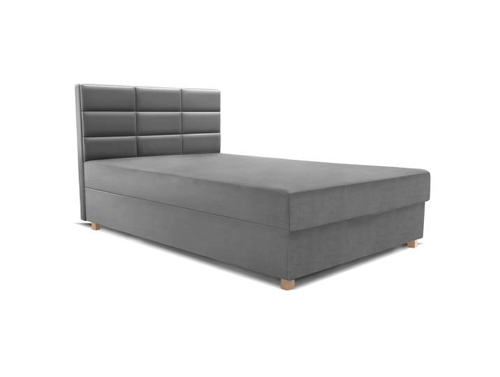 Polsterbett 120x200 PIANO II Grün (Bluevelvet 78)
