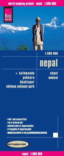 Peter Rump, Reise Know-How Verlag - Reise Know-How Landkarte Nepal (1:500.000): world mapping project: Mit Detailplänen von Kathmandu, Pokhara, Bhaktapur, Chitwan National Park - Preis vom 19.10.2026 19:33:35 h