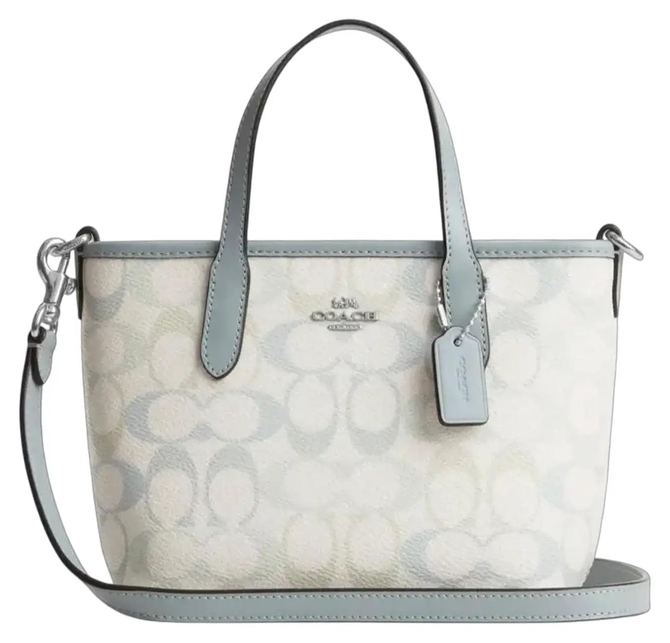 Damenhandtasche Coach City Mini Tote, Signature Canvas, Blau