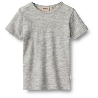 WHEAT - Kid's Wool T-Shirt S/S Seo - Merinounterwäsche Gr 128 grau