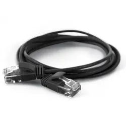 Wantec Cat6a UTP 1m Netzwerkkabel Schwarz U/UTP (UTP)