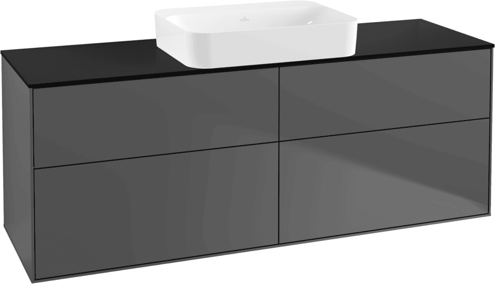 Villeroy und Boch Villeroy et Boch Finion Villeroy et Boch G73200GK 160x60.3x50.1cm, verre noir mat, anthracite mat