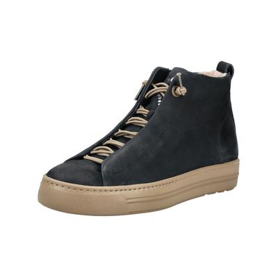 Sneaker PAUL GREEN "Paul Green Sneaker Nubukleder", Damen, Gr. 38, blau, Nubukleder, Schuhe Sneaker
