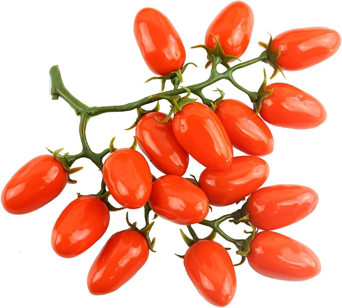 Set van 16 levensechte kunstmatige tomaten voor decoratie - Rood