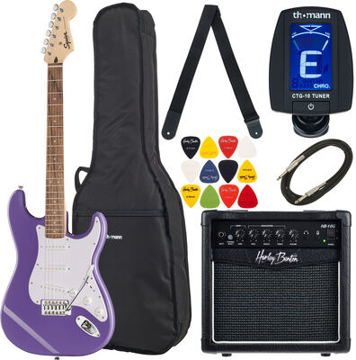 Squier Sonic Strat LRL Ultravi Set Ultraviolet