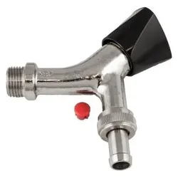 VVS Trading, Ventil, Aftapventil 1⁄2 m. plastgreb slangeforskruning, kontravent.
