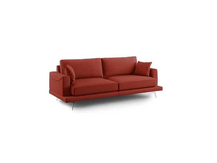Canapé en tissu anti-tache 198 cm rouge