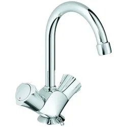 GROHE Waschtisch-Einlochbatterie Costa 2 Schwenkauslauf versenkbare Kette chrom