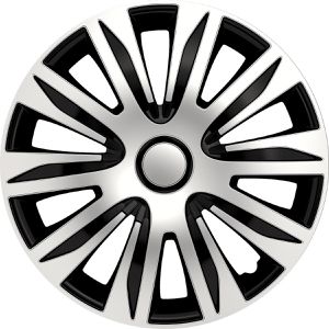Petex Radkappen Nardo, für 16 Zoll Räder, in silber/schwarz, 4 Stück
