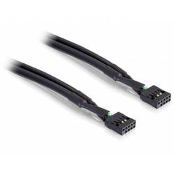 Delock Strom Anschlusskabel 50 cm Schwarz 82437