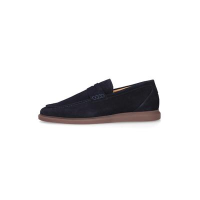 Loafer HENRY STEVENS "Elia PL2", Herren, Gr. 45, blau (navy), Kalbsvelours, Schuhe Loafer