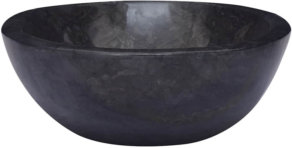 Borough Wharf Trask 530 mm L x 400 mm W Marble Oval Sink Black 400mm W