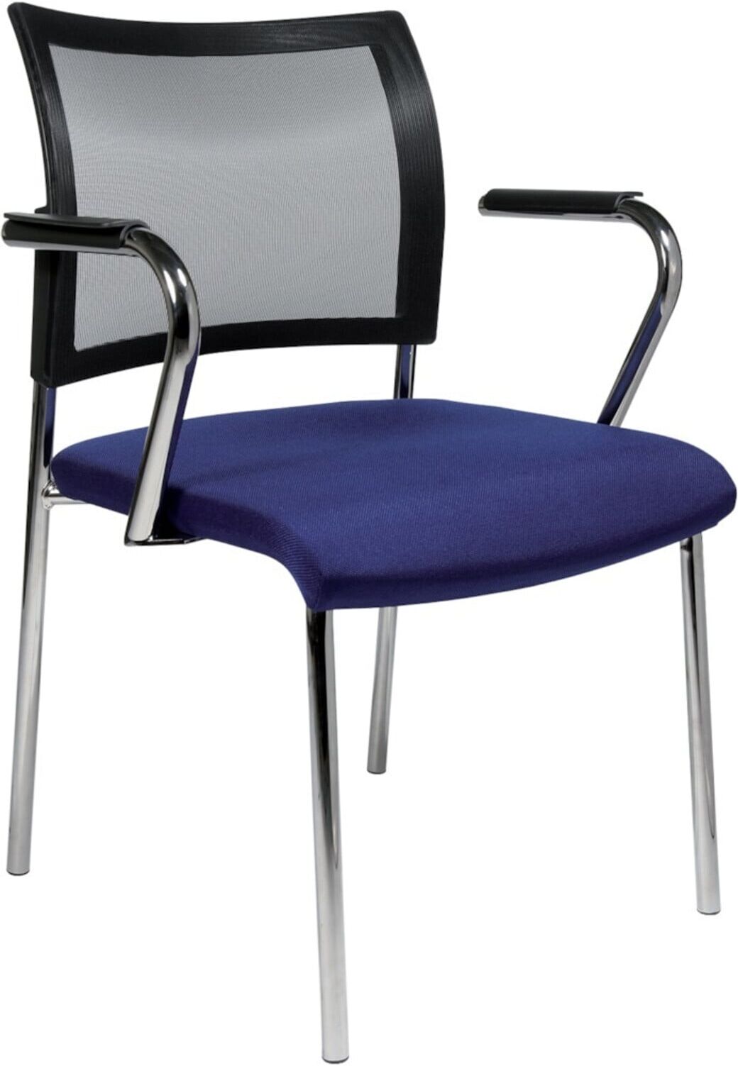 Besucher-Stuhl Visit10 m.Polster/Netz,blau ; Topstar (NV290G260)