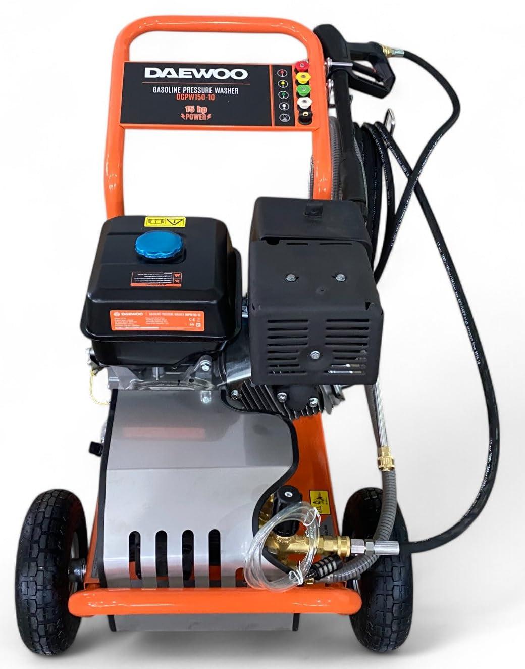 Hochdruckreiniger mit Benzinmotor - 15 PS - 250 bar Druck - 420 cm³ - mit 10 Meter Schlauch