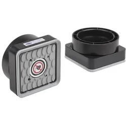 Schmalz Mono-Base ISMB H = 42 mm beim Einsatz mit Steel-Plate u. Adapter-Plate (2-Kreis)