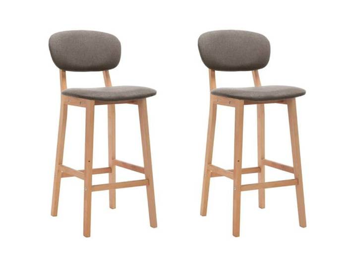 Maison Exclusive - Tabourets de bar lot de 2 taupe tissu
