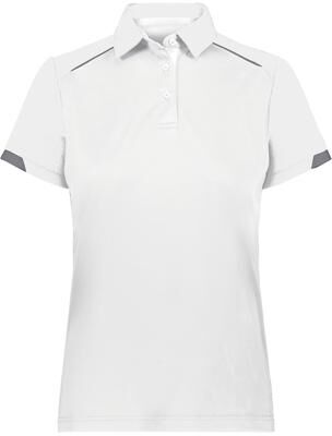 Russell Athletic R20DKX Women's Legend Polo Shirt in White size Small   Polyester