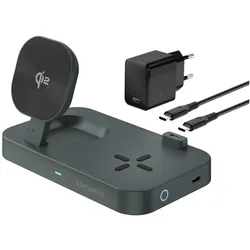 4smarts Qi2 Ladestation Trident (25 W), Wireless Charger, Schwarz