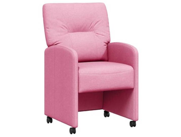 Coespram Esszimmerstuhl mit Rollen 2er Set Rosa Polsterstuhl Armlehne Modernes 2er Set Polstersessel im Esszimmer mit bequemer Schaumstoffpolsterung, Armlehnen und 110 kg Belastbarkeit.