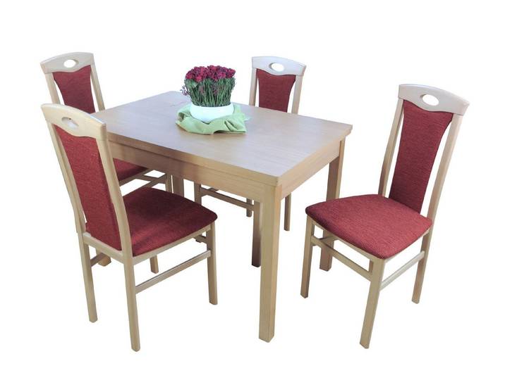 moebel-direkt-online Essgruppe Janina, (Spar-Set, Tischgruppe 5tlg), Tisch mit 4 Stühlen