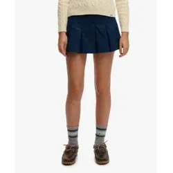 Superdry für Damen. W7210419A Marineblauer Plissee-Hosenrock (XS), Lässig, Polyester