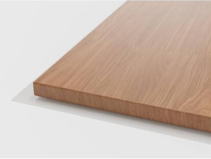 BISLEY Desktop, melaminharzbeschichtete MFC Tischplatte, mit 2 mm ABS Kante, DT251206005, H: 25 x B:1200 x T:600 mm, 008 lincon wallnuss