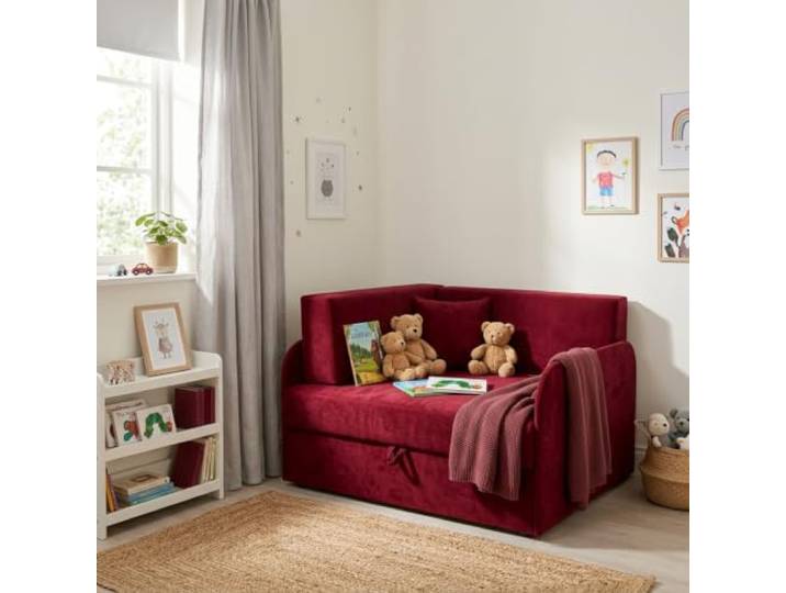 Family Meble Kinder-Schlafsofa Denis Design mit Bettkasten, ausziehbar – Variante Royal 19