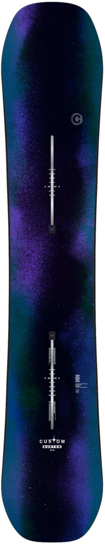 Burton  - Pack Planche Snowboard Custom Faded - 162W + Mission - Planche Snowboard