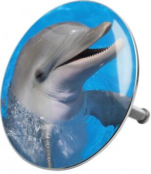 WCShop24 Badewannenstöpsel Delphin