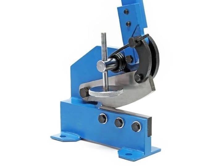 Cisaille à levier de 125 mm Découpe de tôle Métal Acier rond plat Machine manuelle Atelier