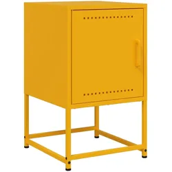 vidaXL Nachttisch Senfgelb 36x39x60,5 cm Stahl