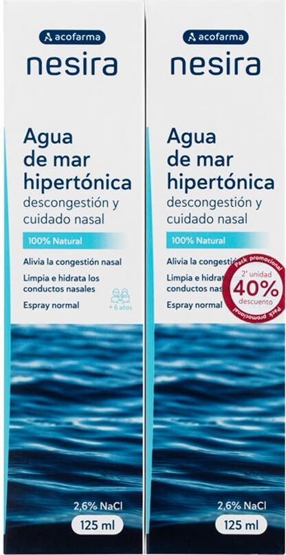 Nesira Agua de Mar Hipertónica 2x125 ml