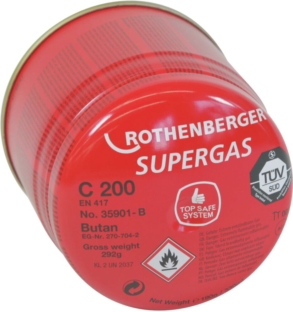 Rothenberger Gaskartusche C200 B m. Sicherheitssystem (035901-B)