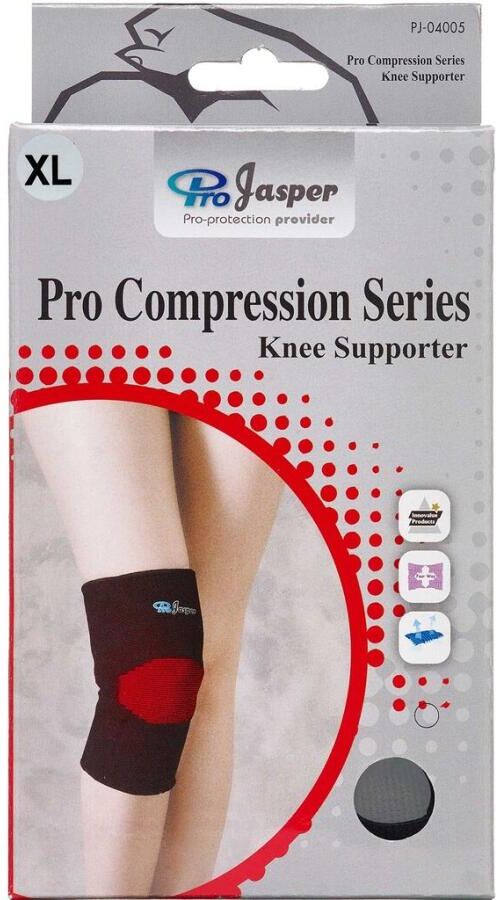 Jasper Pro Compression Knæbandage Natur X-Large Medicinsk udstyr 1 par