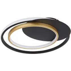 Deckenleuchte dimmbar Wohnzimmerlampe Decke Deckenlampe mit Fernbedienung, CCT Memoryfunktion, 1x LED 36W 900Lm warm-kaltweiß, L 48,5 cm