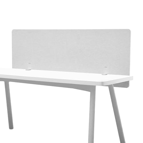 VEVOR Bureau-scheidingswand, klembaar privacyscherm van PET in grijs, B: 152,4 cm, H: 61,0 cm