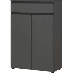Aktenschrank mit Schublade Soft-Close 80x120x40 cm Graphit