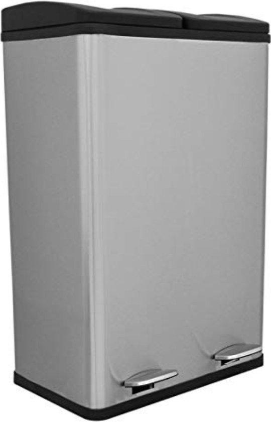 Abfalleimer 60 Liter - Mit zwei herausnehmbaren Compartments