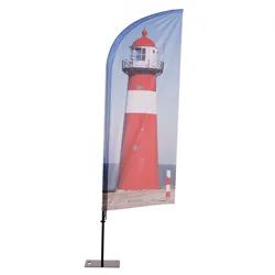 Beachflag Alu WindForm 165cm Eco-Druck