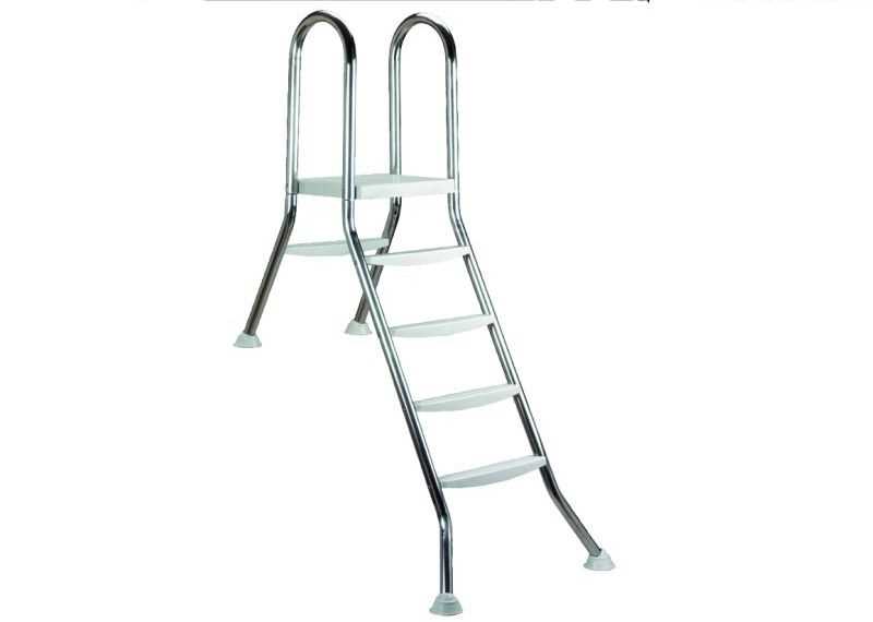 myPOOL Edelstahl Halbhochbeckenleiter 1,20 m