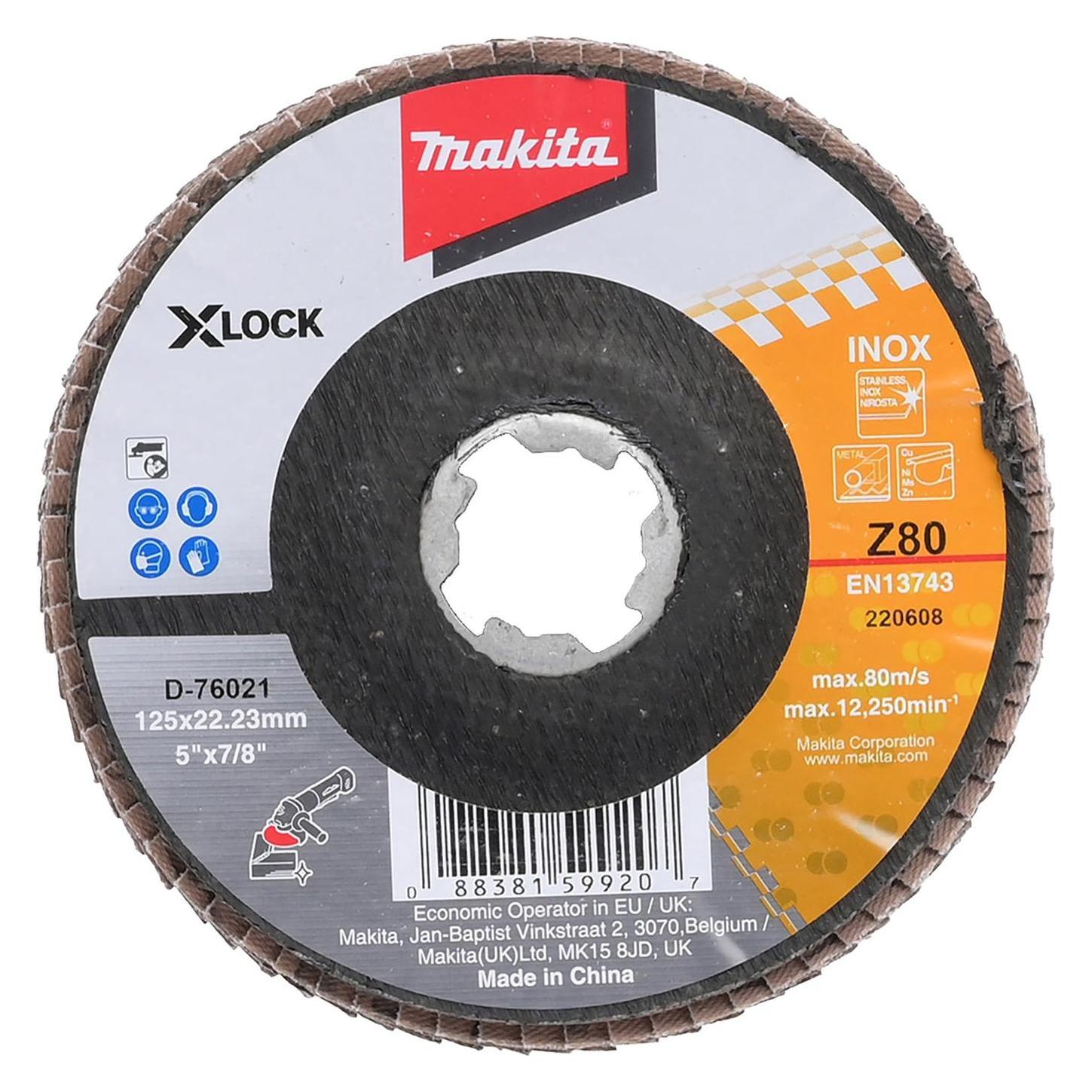 Makita Fächerschleifscheibe 125mm (80) (D-76021)