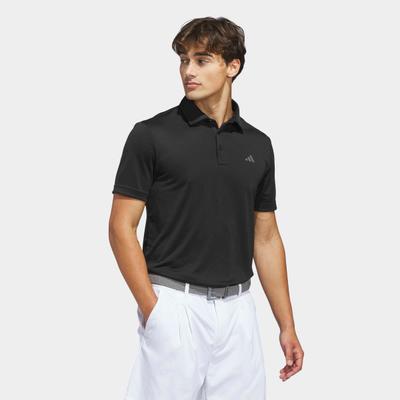 Poloshirt ADIDAS PERFORMANCE "PERFORMANCE SOLID", Herren, Gr. M, schwarz, Obermaterial: 100% Polyester, normal, Shirts
