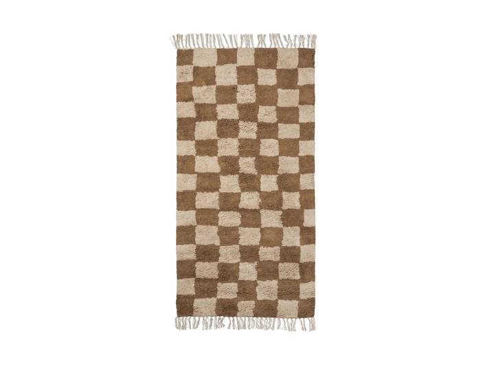Ferm Living - Mara Kinderteppich, 150 x 80 cm, tan / warm sand